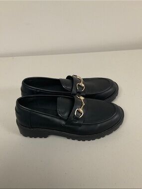 Sincerely Jules Black Leather Loafers